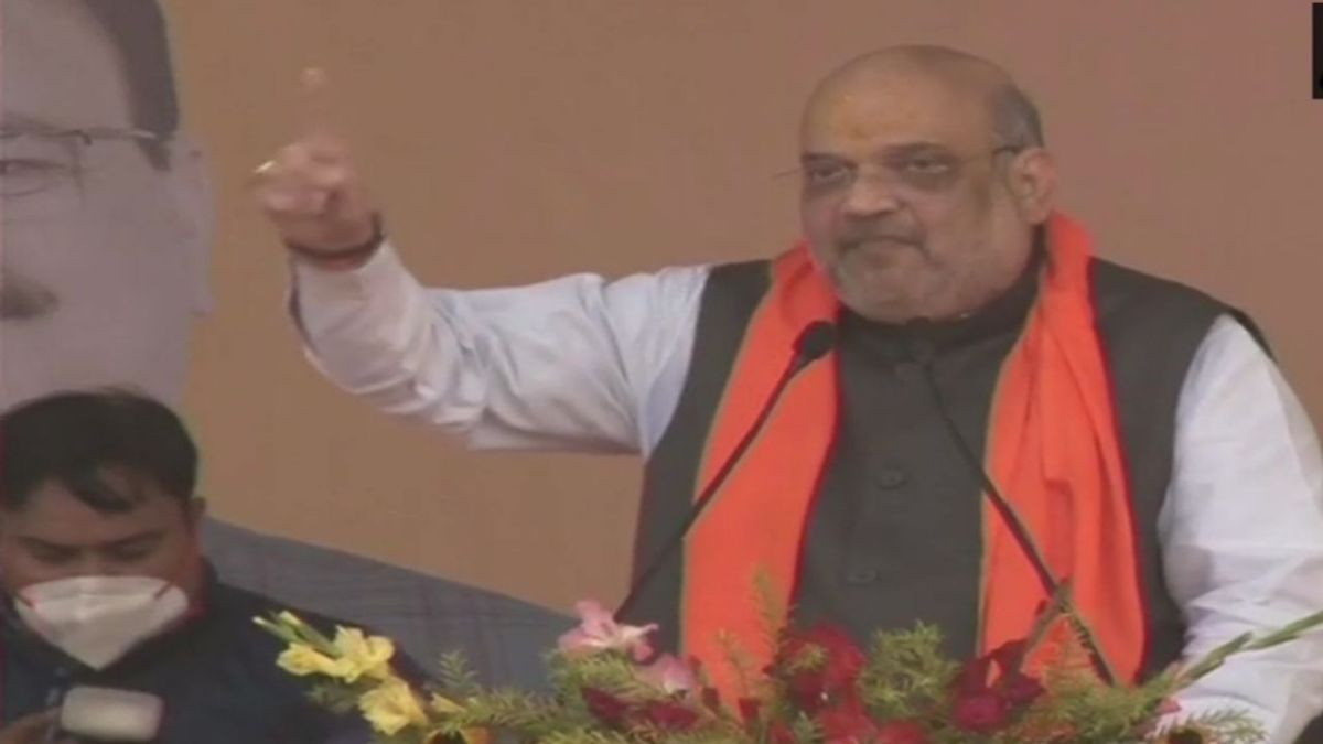 Amit Shah chants slogans of Jai Shri Ram in Mamta's stronghold, said- will uproot TMC from West Bengal