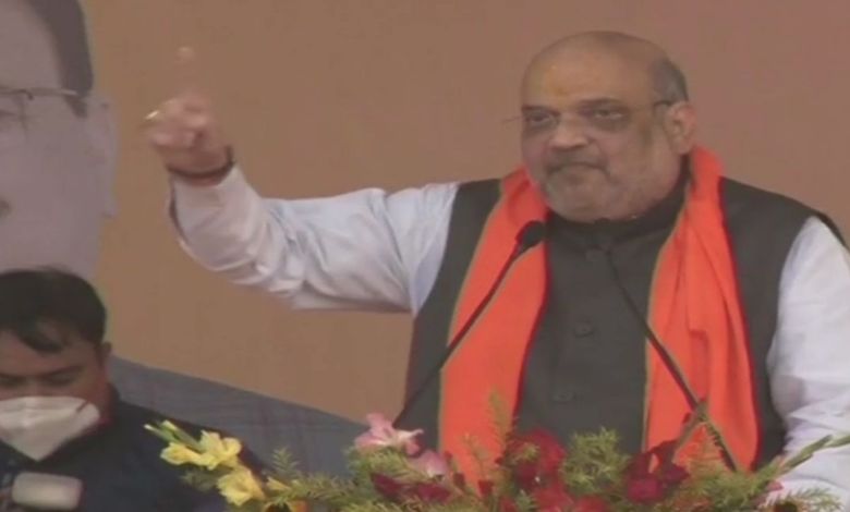 Amit Shah chants slogans of Jai Shri Ram in Mamta's stronghold, said- will uproot TMC from West Bengal