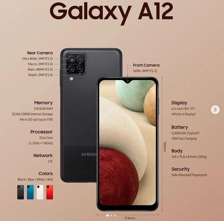 Samsung Galaxy A12 Features