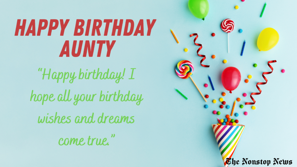 Happy Birthday Wishes for Aunty