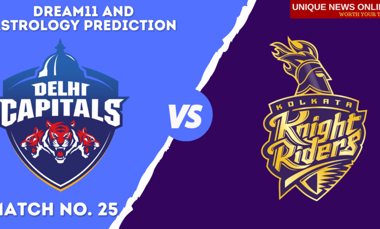 DC vs KKR Match Dream11 and Astrology Prediction, Head to Head, Dream11 Top Picks and Tips, Captain & Vice-Captain, and who will win Delhi Capitals or Kolkata Knight Riders? #DCvKKR