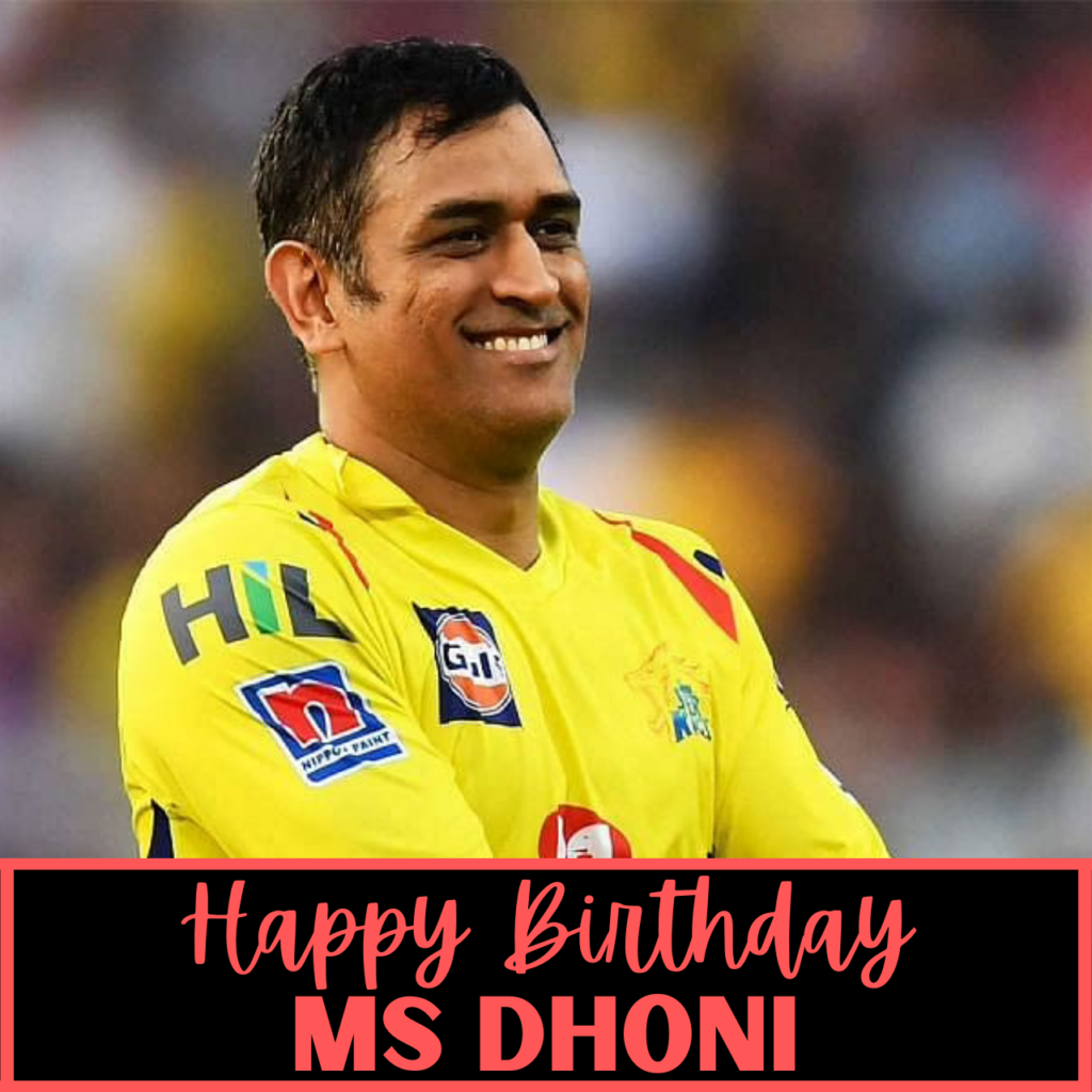 MS Dhoni Birthday greetings