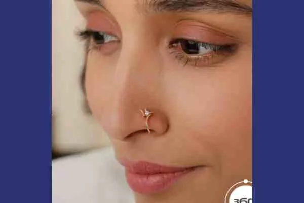 The Bridal Glow: Diverse Gold Nose Ring Designs for Wedding