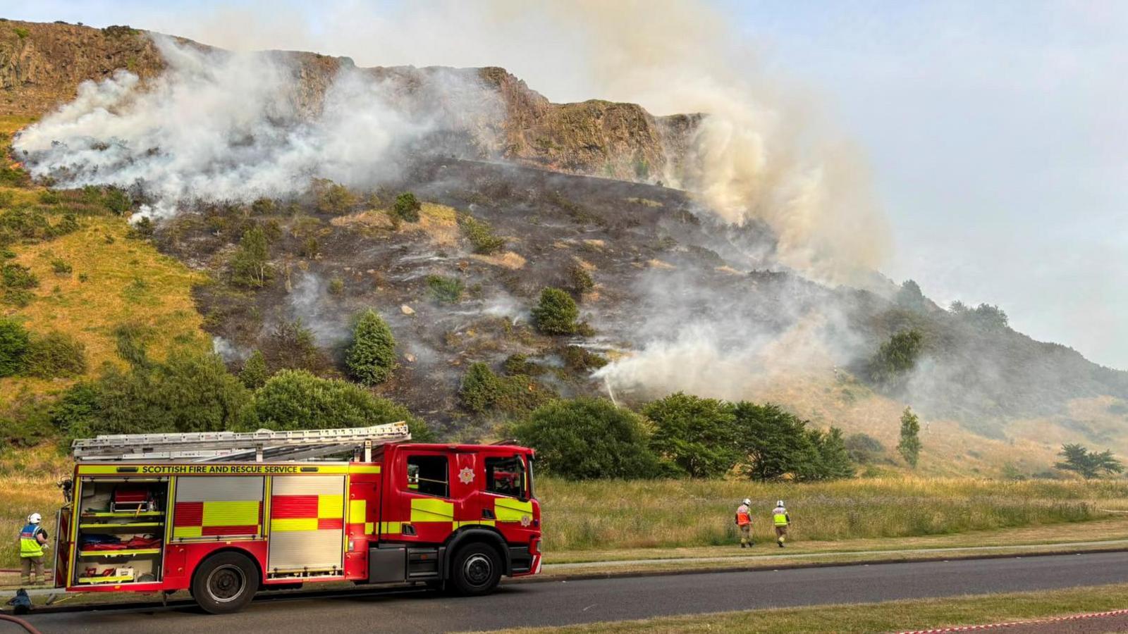 Latest News image related to Arthur's Seat blaze: fire crews battling smoke over Edinburgh