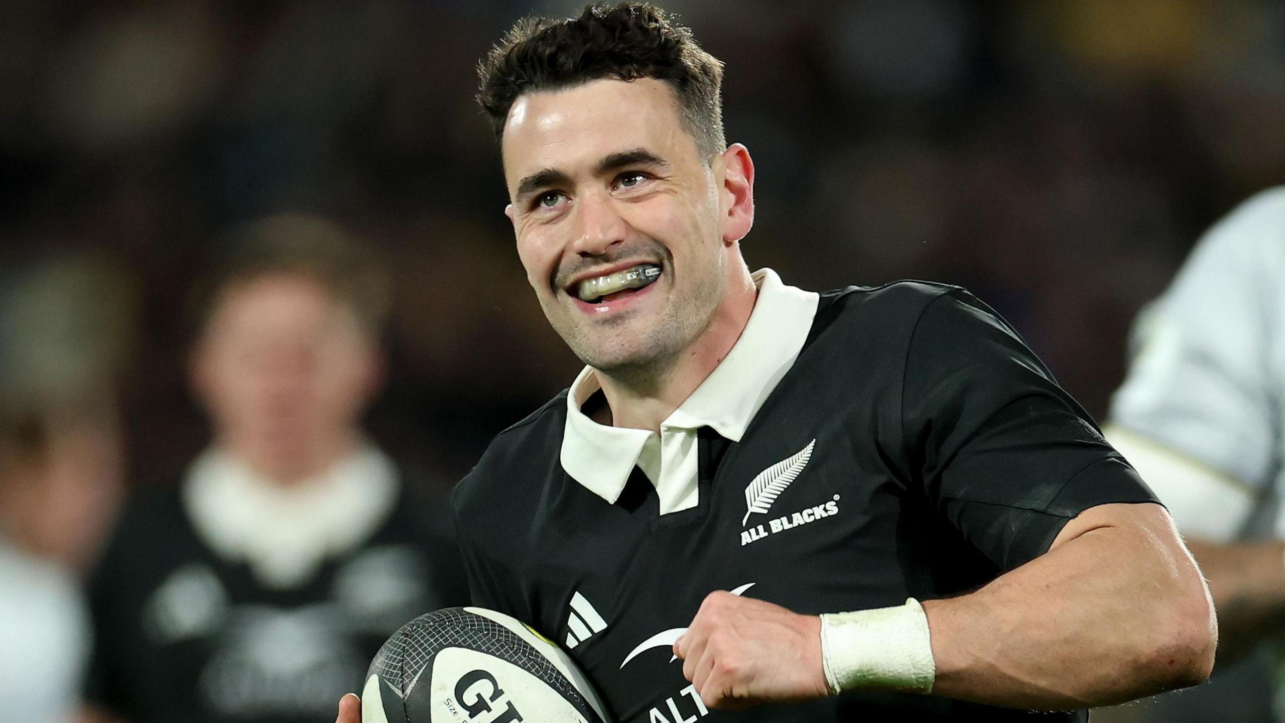 Sports image related to Will Jordan breaks All Blacks try record