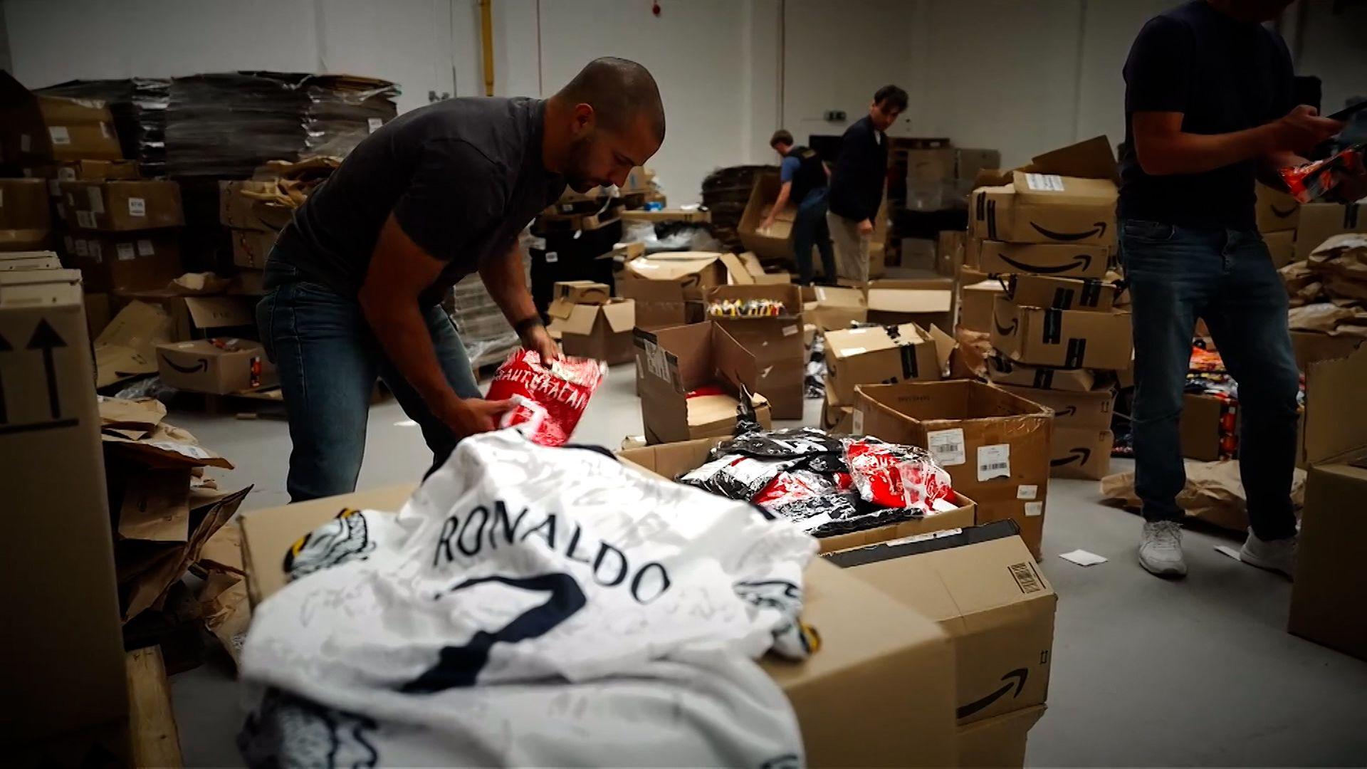 Sports image related to Counterfeit football shirts worth GBP 18m seized in UK