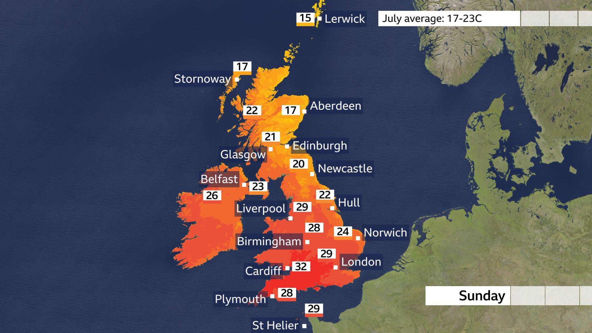 Latest News image related to Exceptional wildfire risk in parts of UK as heat alerts issued