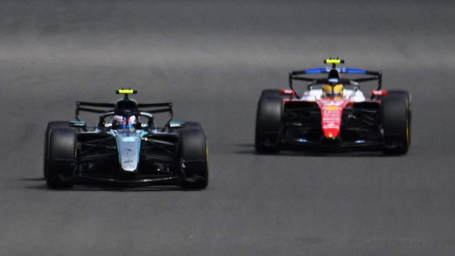 Sports image related to Kimi Antonelli passes Hamilton to win Silverstone sprint