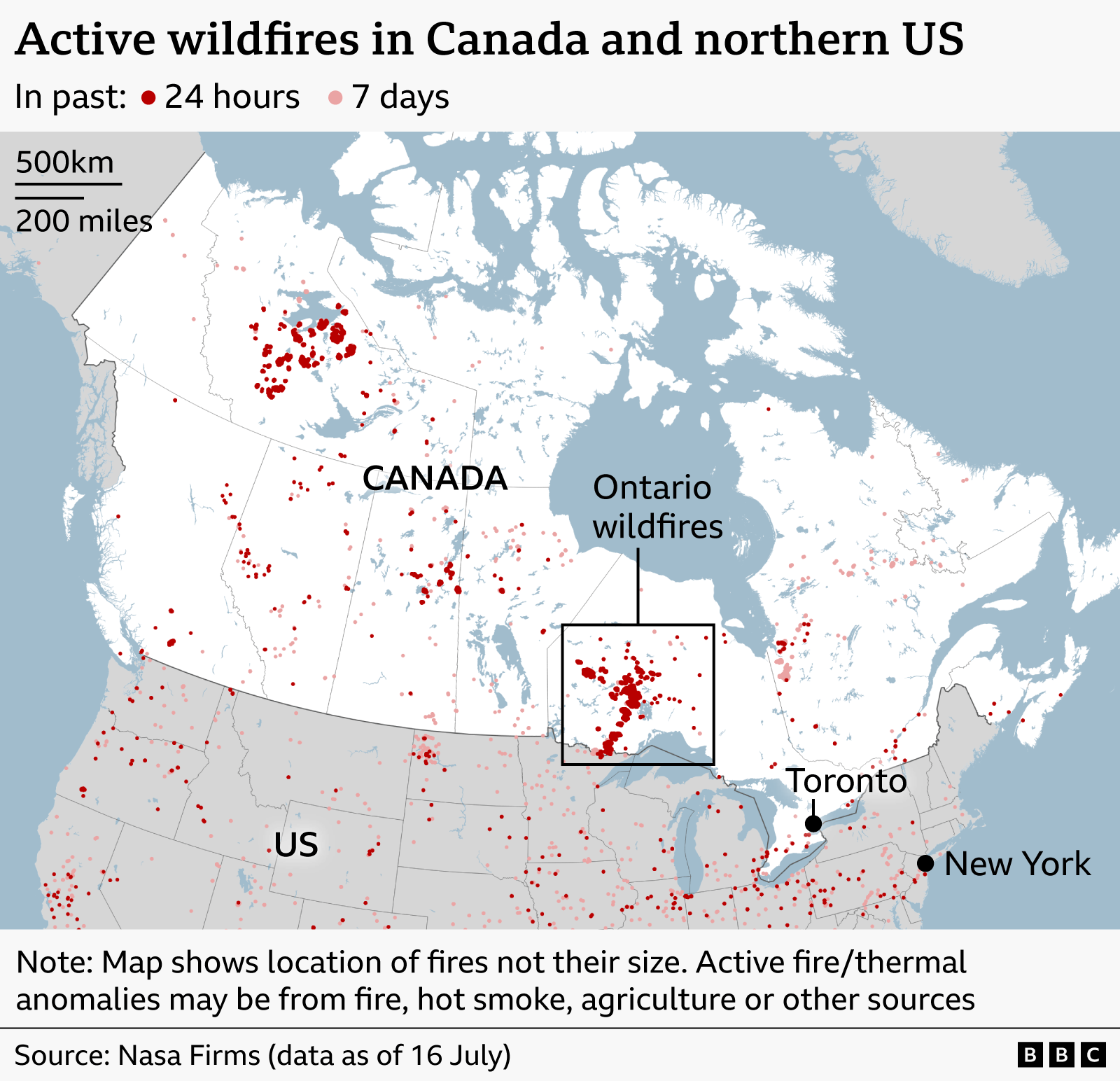 World image related to Ontario wildfires: smoke across US and Canada and what to do