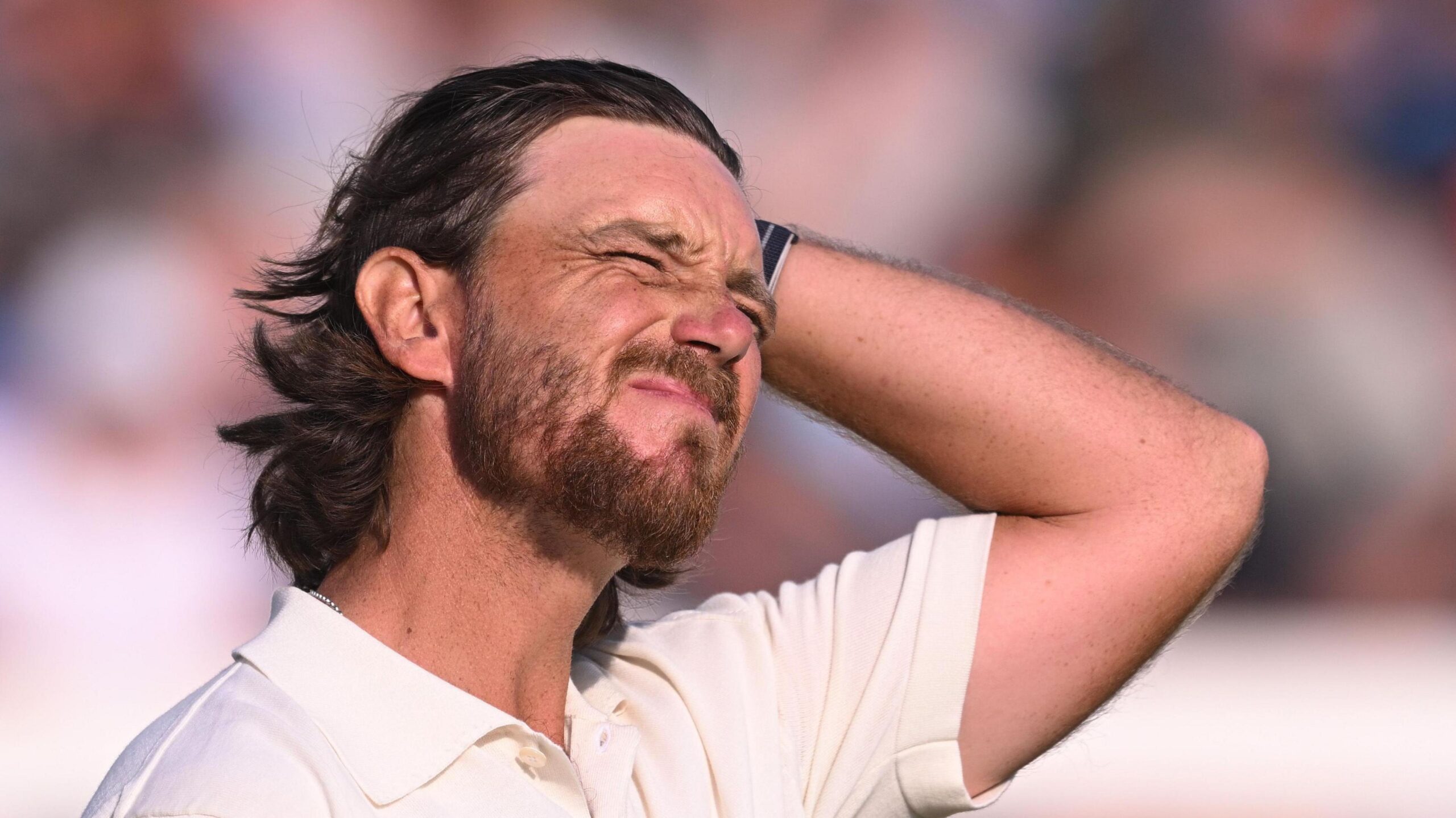 Sports image related to Tommy Fleetwood five shots behind Open leader Sam Burns